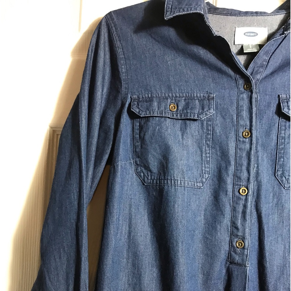 Old Navy Denim Shirt Dress Denim S - Picture 3 of 6